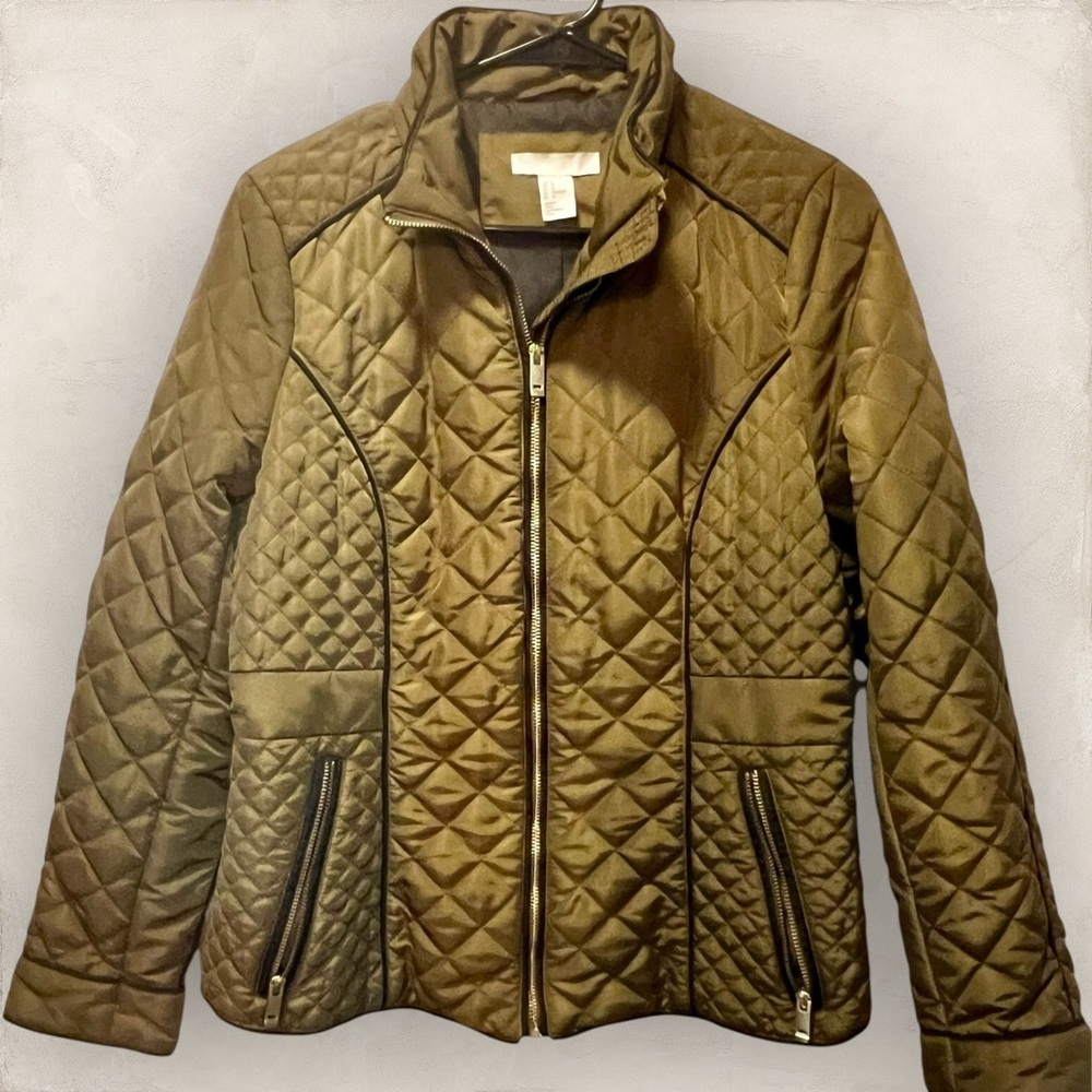 H&M Quilted Olive Green Jacket